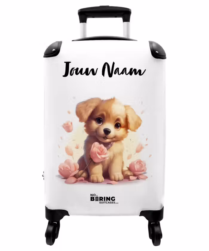 Koffer met naam - Popke puppy