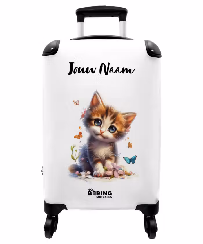 Koffer met naam - Vera vlinderkitten