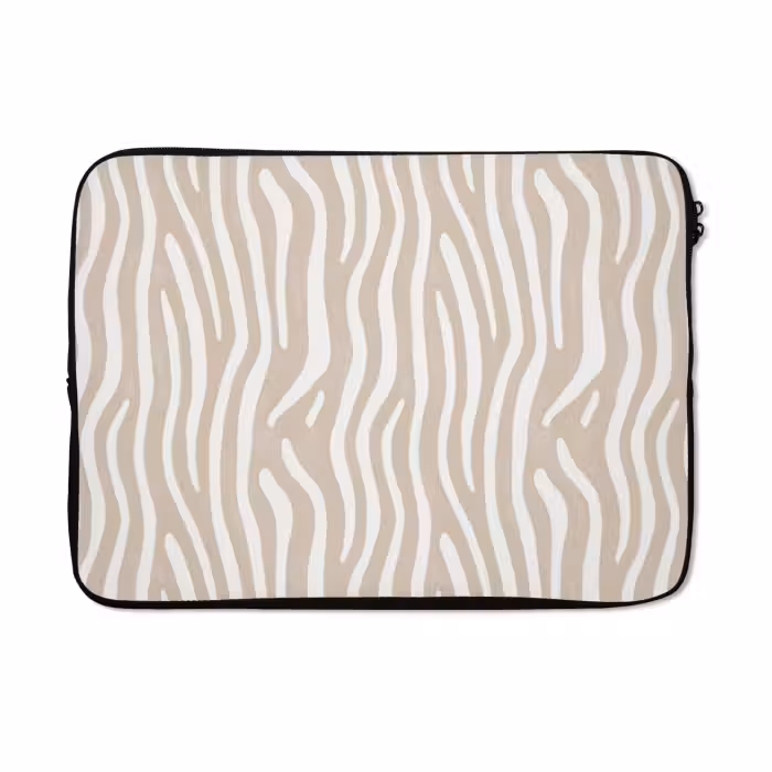 Laptophoes - Abstract - Zebra - Beige