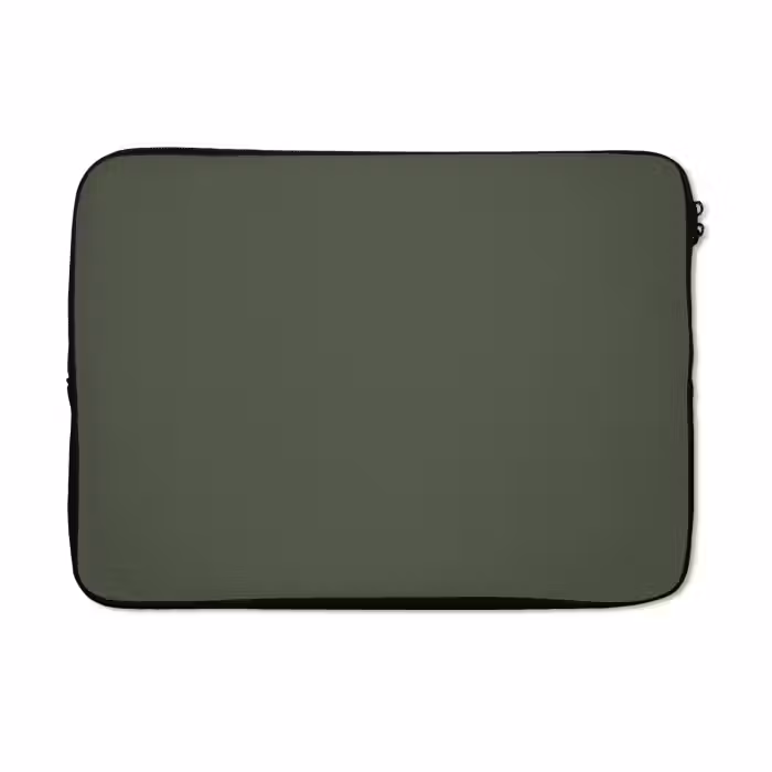 Laptophoes - Groen - Effen kleur - Olijfgroen