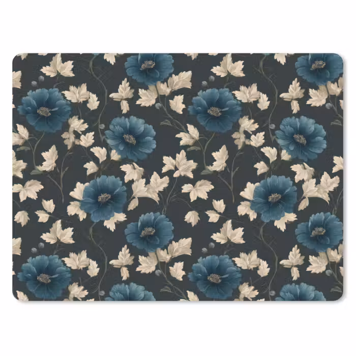 Muismat - Botanisch - Bloemen - Blauw
