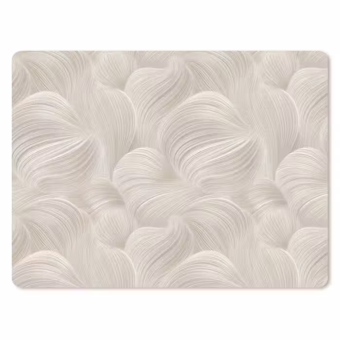 Muismat - Lijnen - Waaier - Beige