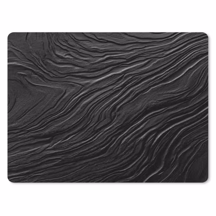 Muismat - Zwart - Abstract - Hout