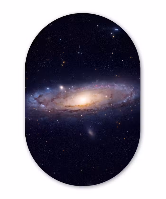 Muurovaal - Glas - Sterrenstelsel - Ruimte - Kosmos
