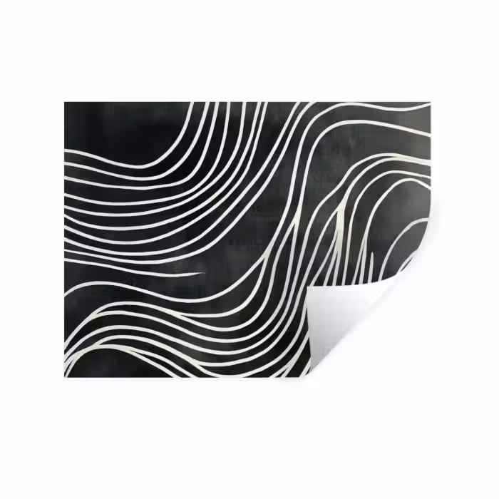 Muursticker - Lijnen - Patroon - Abstract - Wit
