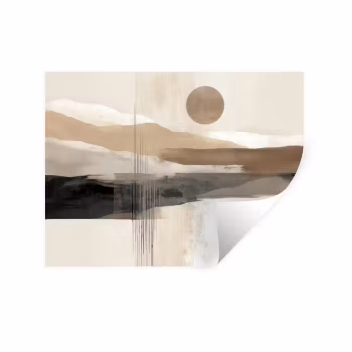 Muursticker - Minimalistisch - Landschap - Dimensie