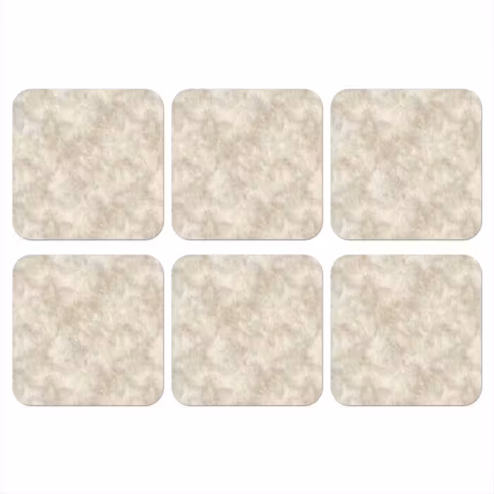 Onderzetter - Beige - Reliëfstructuur - Natuursteen
