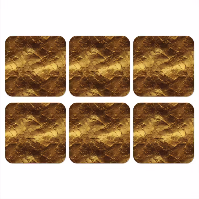 Onderzetter - Bladgoud - Textuur - Goud