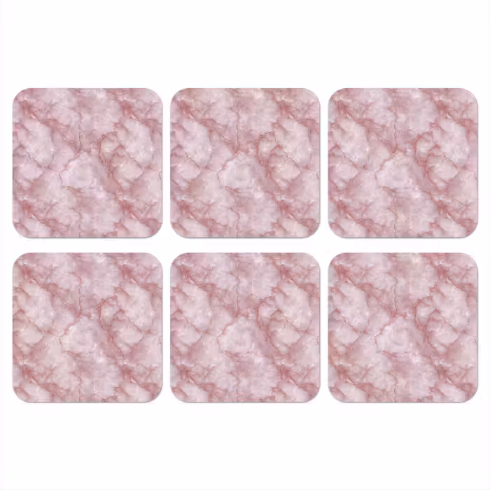 Onderzetter - Roze - Kwartsmarmer - Aders