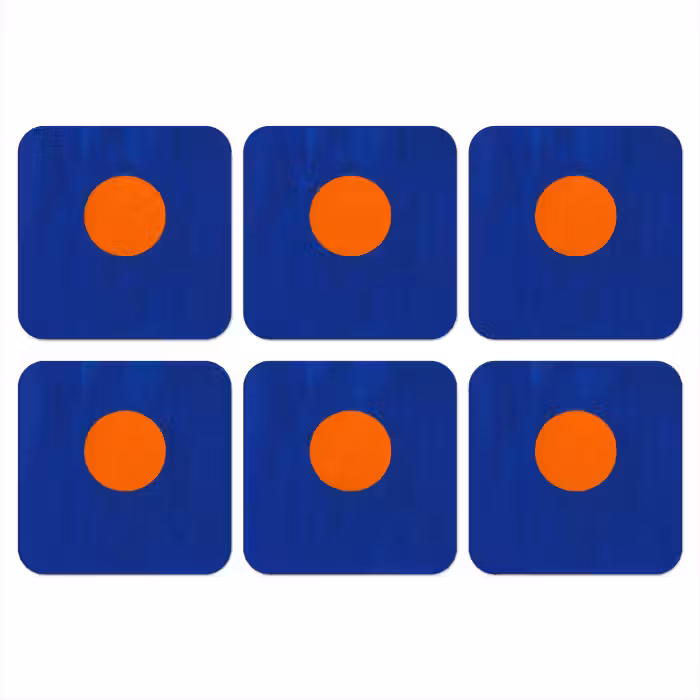 Onderzetter - Vorm - Rond - Minimalistisch - Blauw