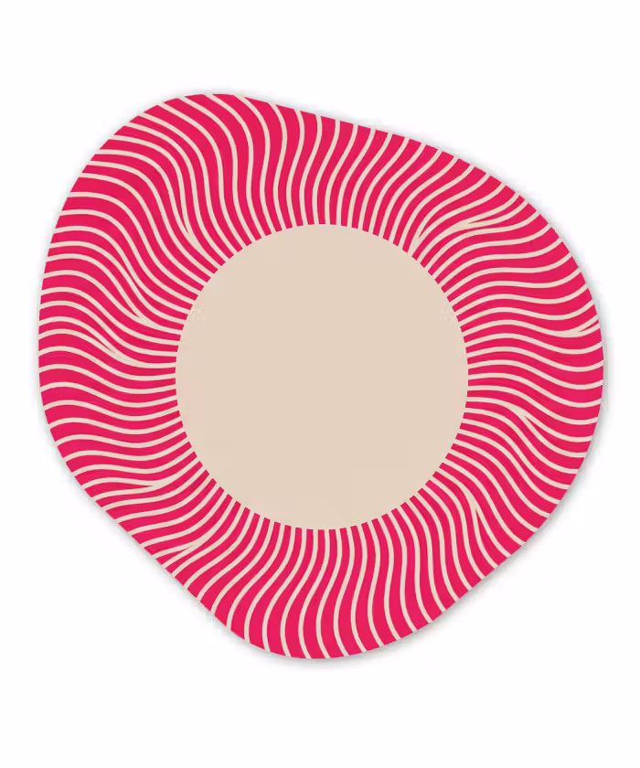 Organisch schilderij - Forex - Abstract - Patroon - Roze
