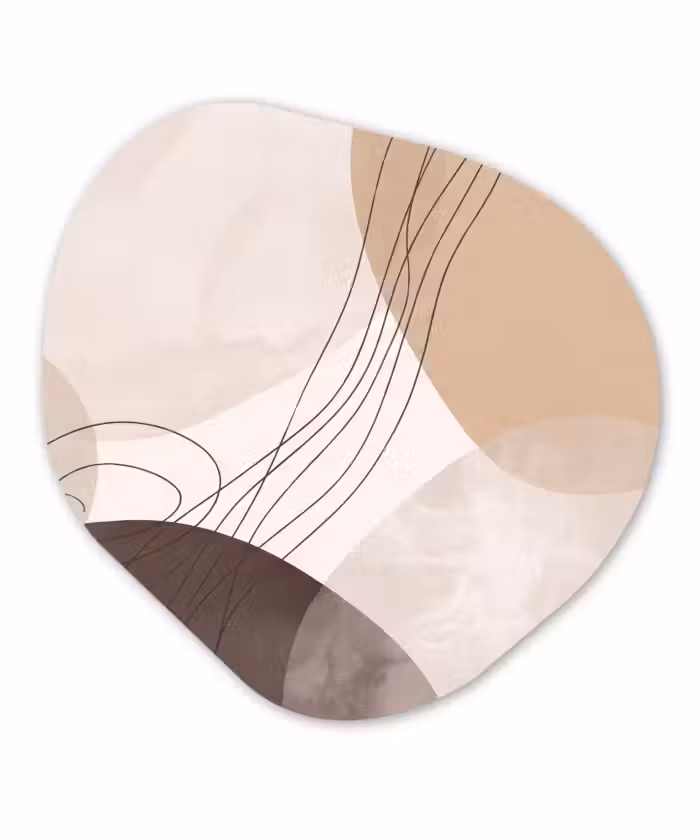 Organisch schilderij - Forex - Abstractie - Beige - Modern