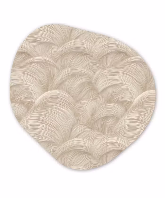 Organisch schilderij - Forex - Bogen - Patroon - Beige
