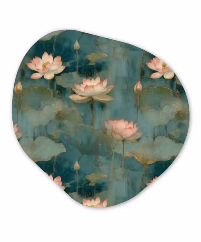 Organisch schilderij - Forex - Botanisch - Bloemen - Roze