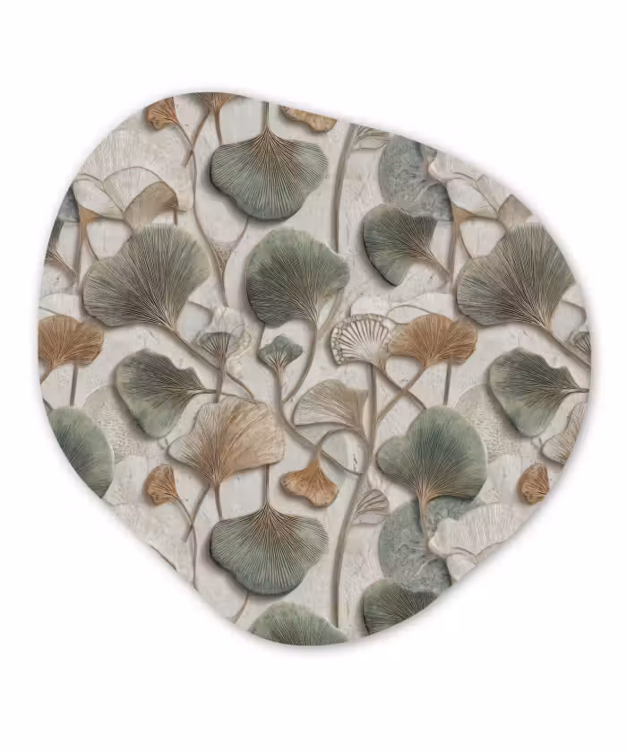 Organisch schilderij - Forex - Elegant - Bladeren - Groen