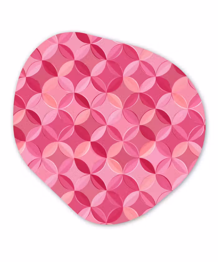 Organisch schilderij - Forex - Geometrisch - Mozaïek - Modern - Roze