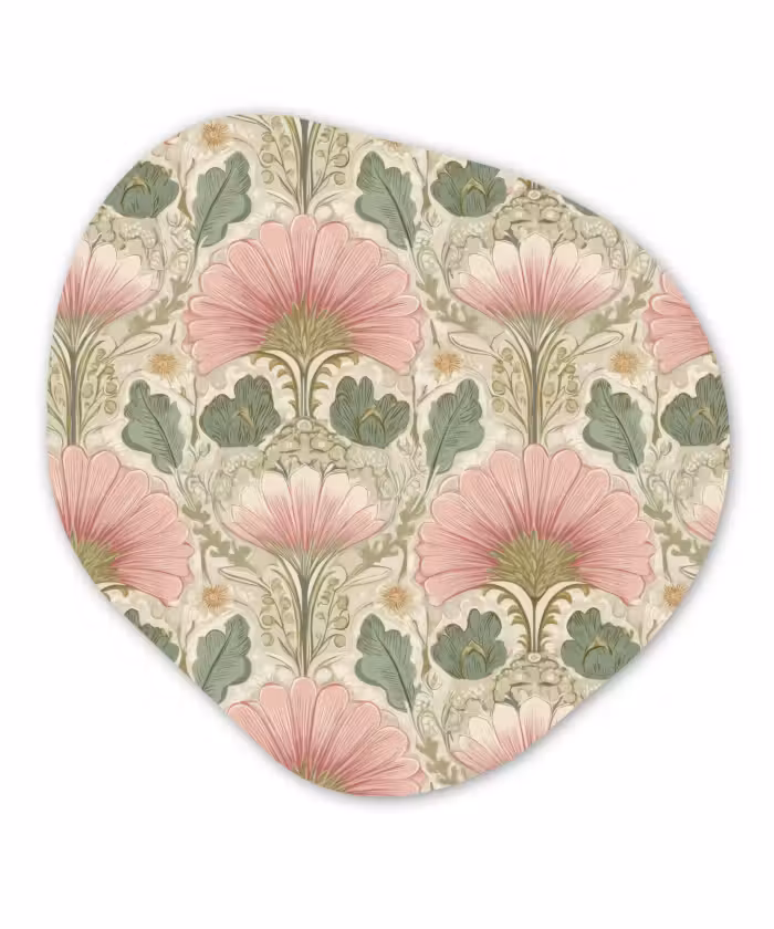 Organisch schilderij - Forex - Klassiek - Patroon - Roze