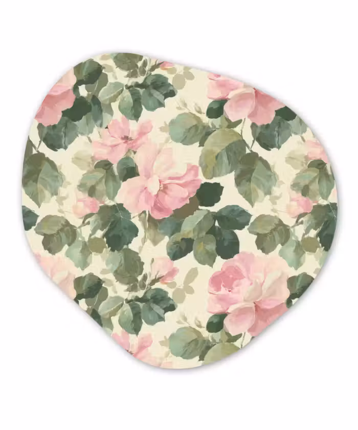 Organisch schilderij - Forex - Rozen - Botanisch - Roze