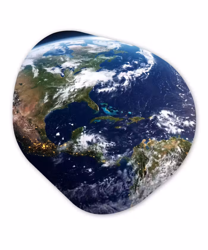 Organisch schilderij - Glas - Planeet - Ruimte - Kosmos