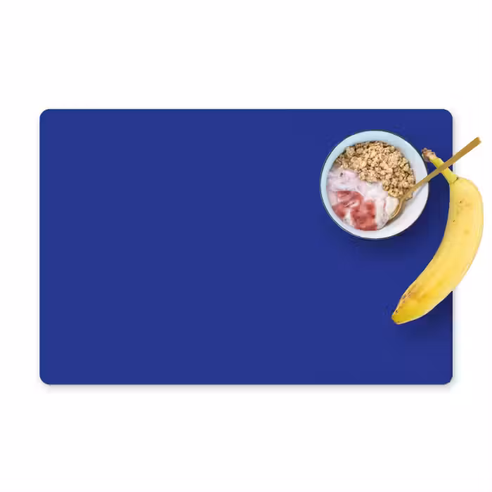 Placemat - 6 stuks - Blauw - Effen kleur - Donkerblauw