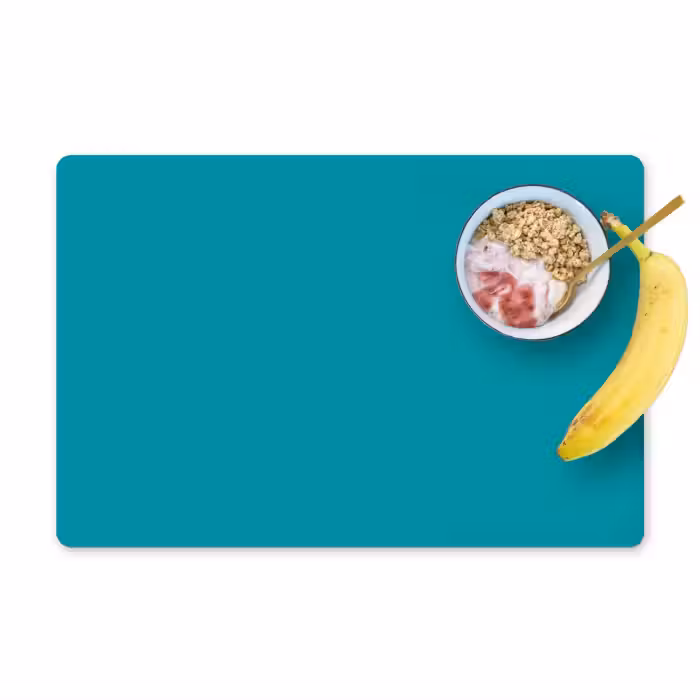 Placemat - 6 stuks - Blauw - Effen kleur