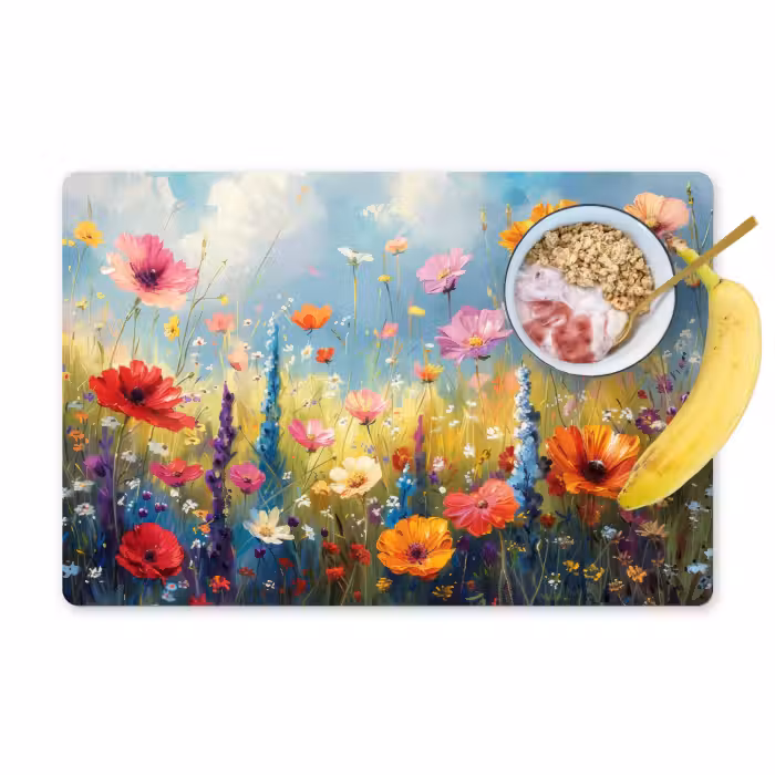 Placemat - 6 stuks - Bloemen - Natuur - Botanisch - Kunst