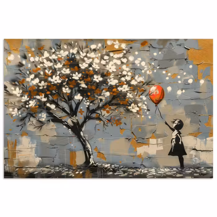 Poster - Boom - Graffiti - Banksy Style - Balloon Girl