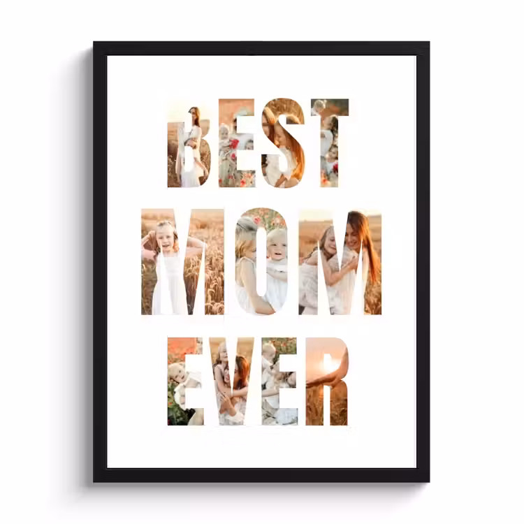 Poster met lijst - Best mom ever