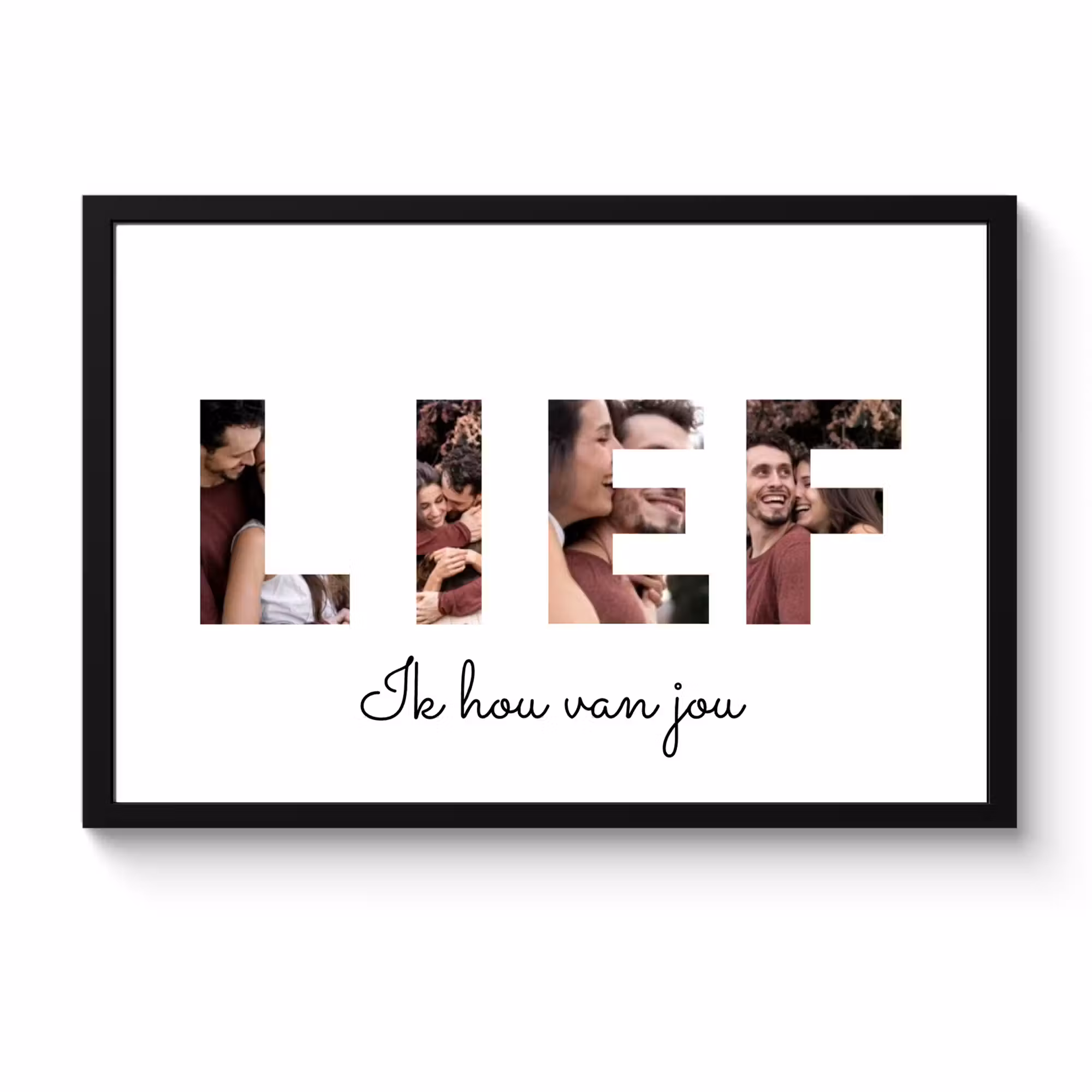 Poster met lijst - Lief