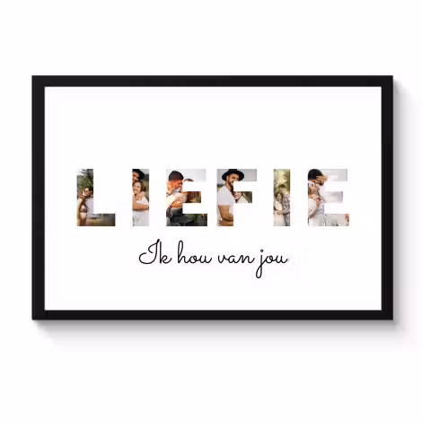 Poster met lijst - Liefie