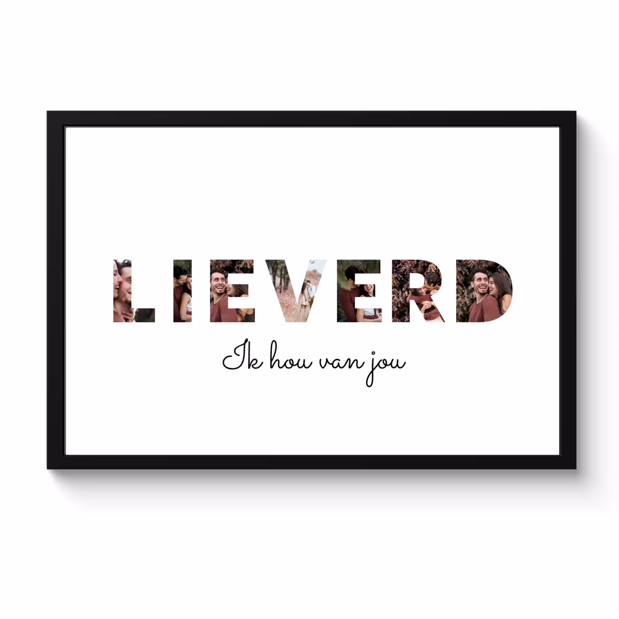 Poster met lijst - Lieverd