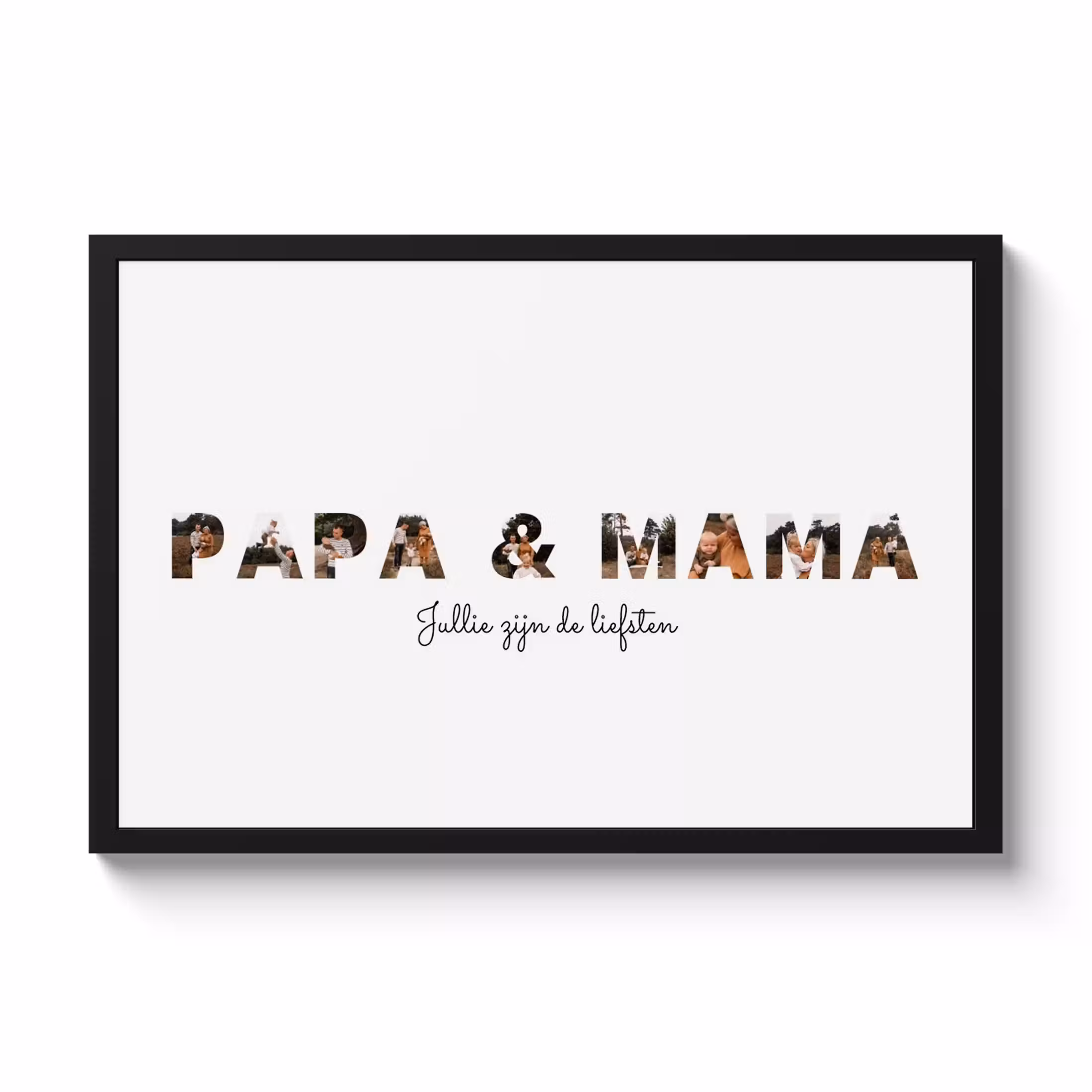 Poster met lijst - Papa & Mama