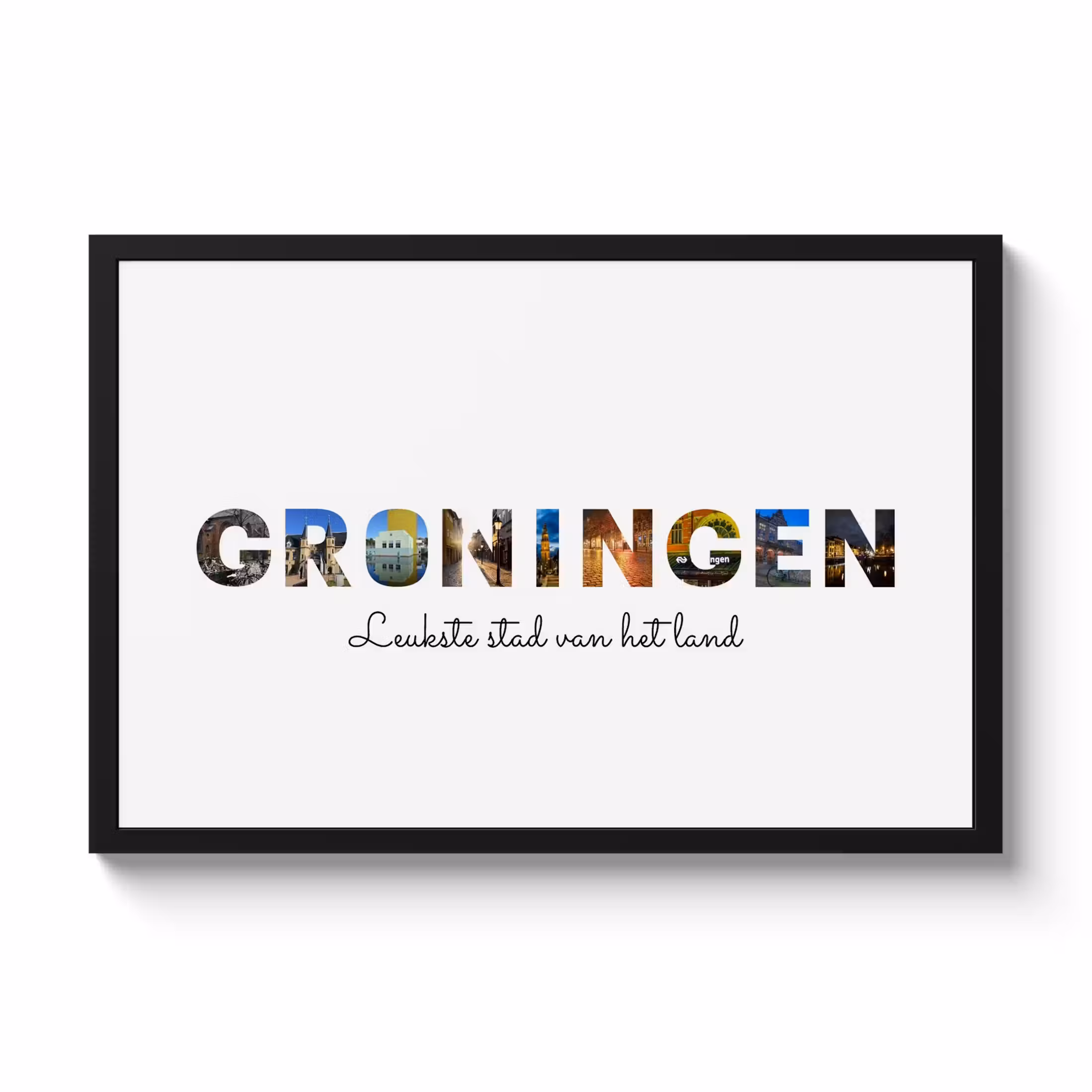 Poster met lijst - Plaatsnaam