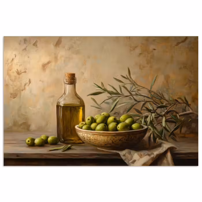 Poster - Olijven - Stilleven - Vintage