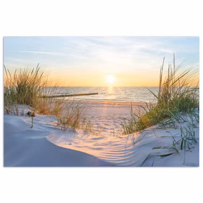 Poster - Strand - Zon - Duin - Gras - Zand - Horizon