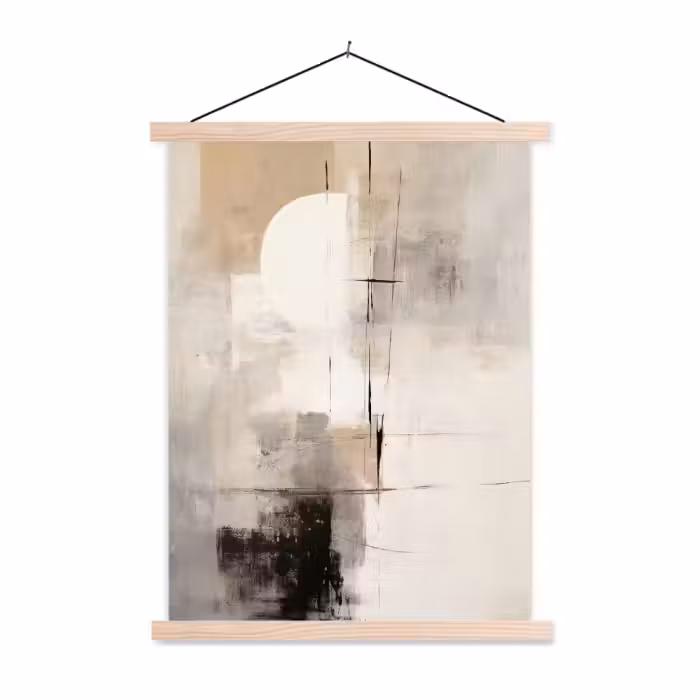 Schoolplaat - Abstract - Kunst - Grijs