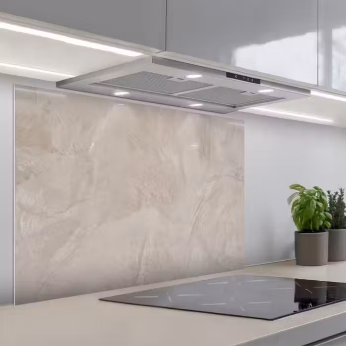 Spatscherm keuken - Textuur - Wand - Modern - Beige - Abstract