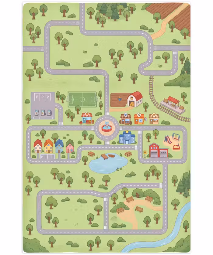 Speelkleed - Plattegrond - Dorp - Kind