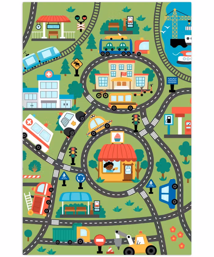 Speelkleed - Speelmat - Stad - Stedelijke ontdekkingen