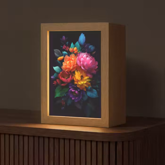 Tafellamp - Boeket - Bloemen - Kleur