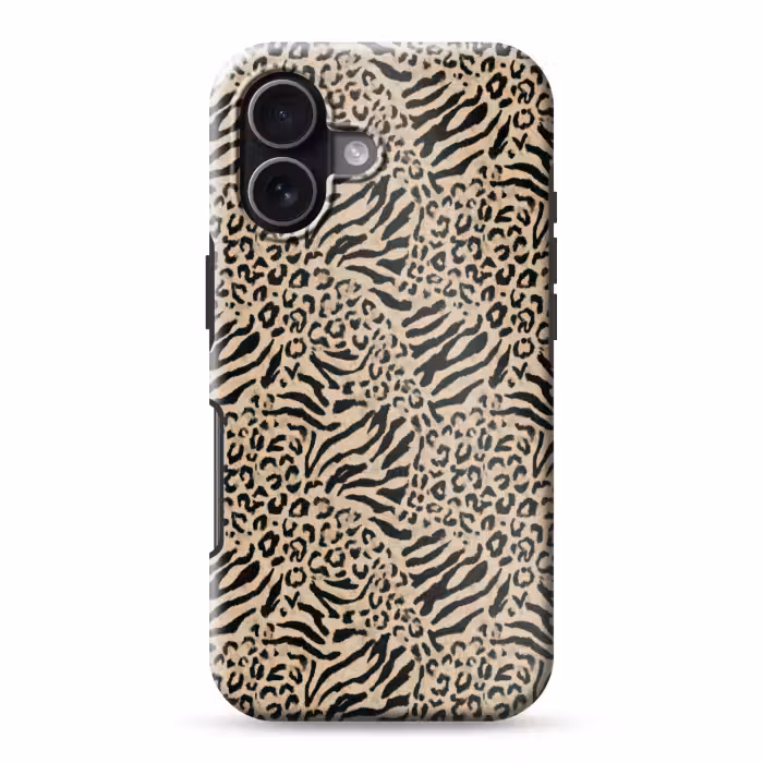 Telefoonhoesje Toughcase - Giraf - Zebra - Motief - Bruin
