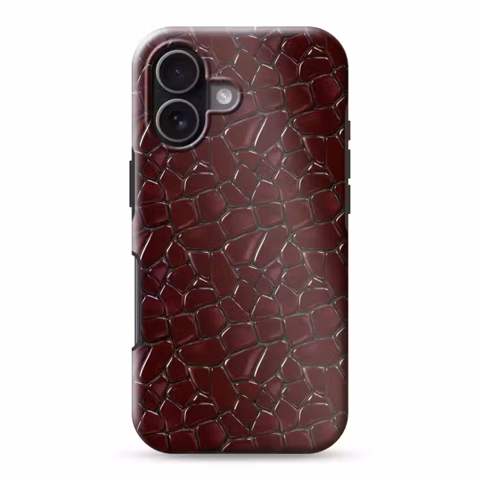 Telefoonhoesje Toughcase - Mozaïek - Tegel - Bordeauxrood