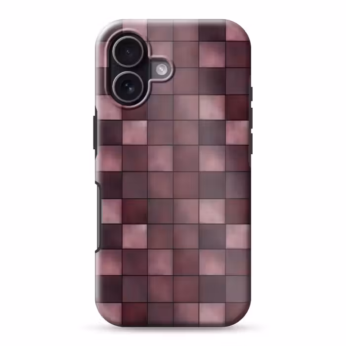 Telefoonhoesje Toughcase - Vierkant - Tegel - Patroon - Paars