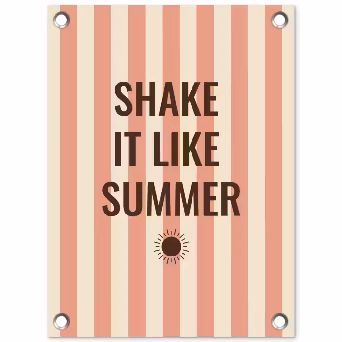 Tuinposter - Zomer - Quote - Strepen