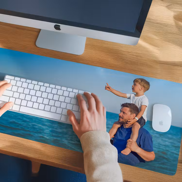Bureau onderlegger eigen foto — 2