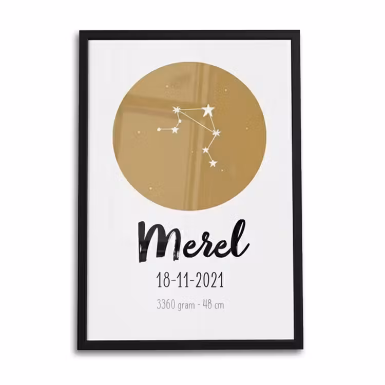 Geboorteposter Sterrenbeeld — 1