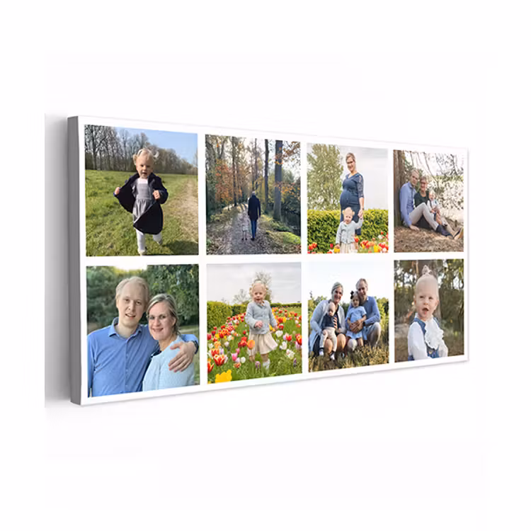 Canvas collage - Liggend - 8 foto's — 1