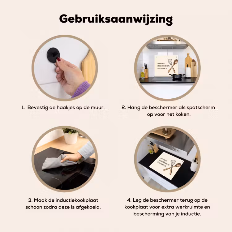 2 in 1 Inductie beschermer - Papa heeft maar één recht — 2