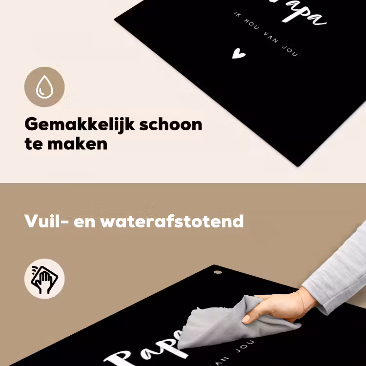 2 in 1 Inductie beschermer - Papa met tekst — 5