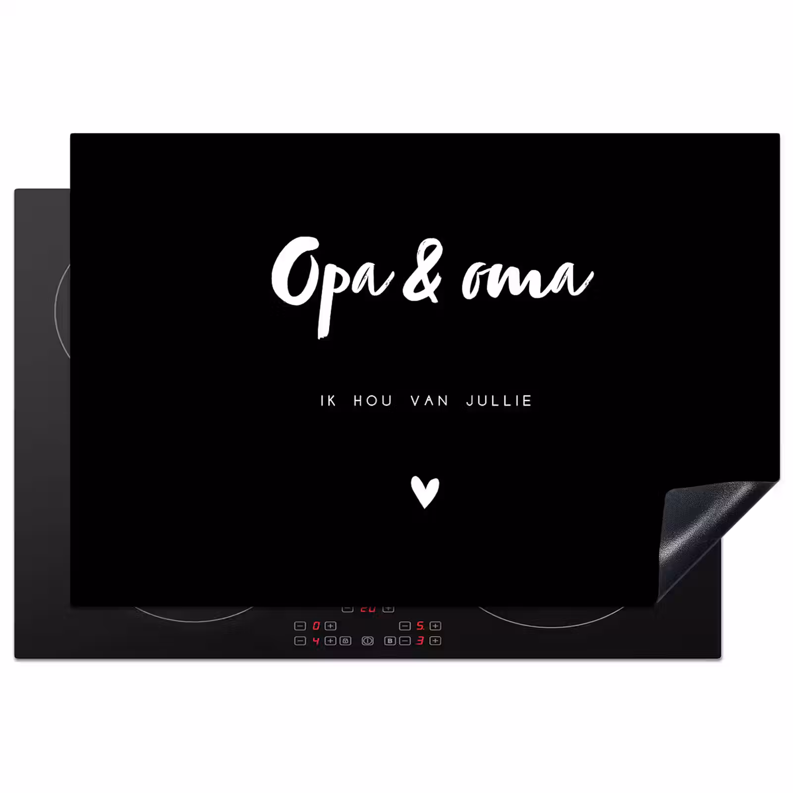 Inductie beschermer - Opa en Oma met tekst — 1